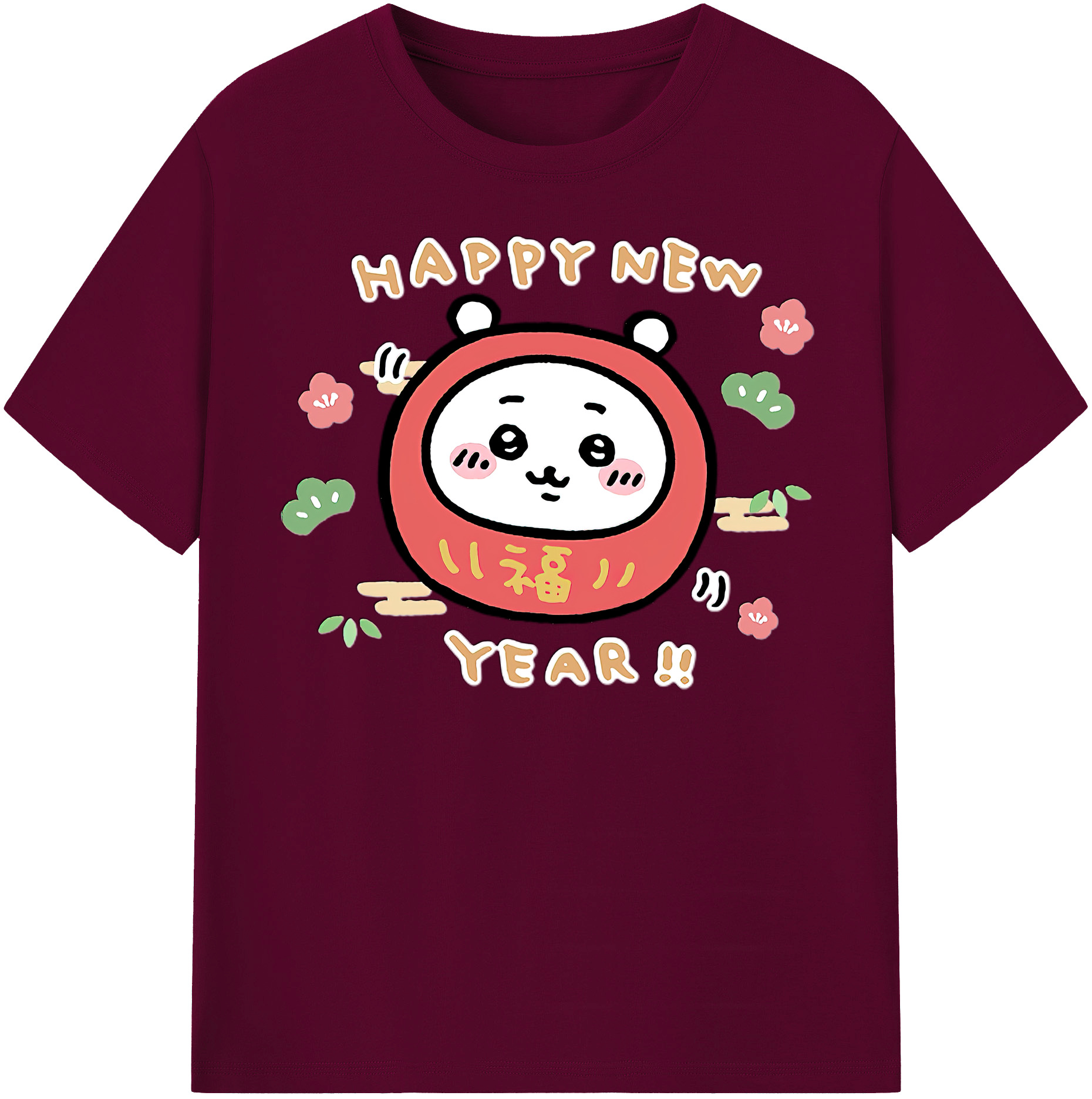 （画像用） ちいかわ ちいかわ Chii-kawa chiikawa レディースカジュアルプリントTシャツ（綿100％）